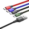 Baseus Fast 4in1 2xUSB-C / Lightning / Micro 3.5A 1.2m USB-kaabel (must)