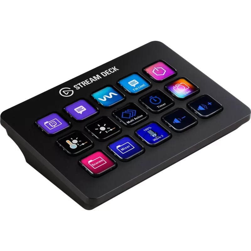 Elgato Stream Deck MK.2 Kohandatav 15-klahviga USB-ülesannete juhtpult klassikaliste klahvidega, must