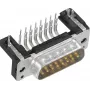Harting D-SUB korpus, pooluste arv: 15, plast, 45°, hall, 09 67 015 0573, 1 tk (09 67 015 0573)