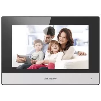 Video intercom Hikvision DS-KH6320-TE1, 7 tolli mahtuvuslik puuteekraan, PoE, 1024×600, MicroSD kuni 32 GB, Ethernet, Linux