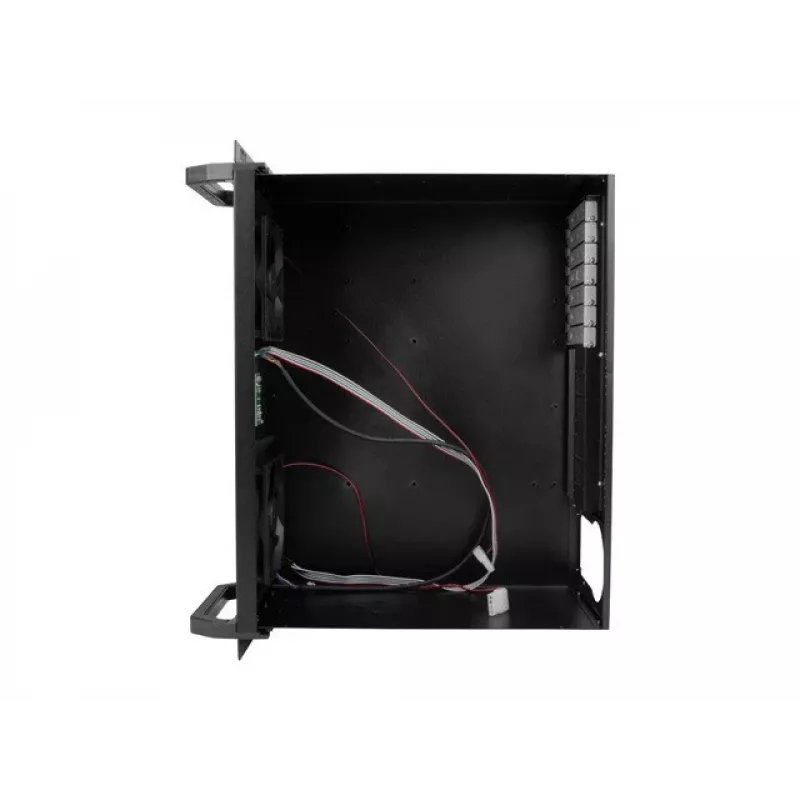 Rack-korpus LANBERG SC01-3504-10B, 1x 3,5-tolline + 1x 2,5-tolline sahtel, 7 laienduspesa, 2x 120 mm esiventilaatorit, USB2.0