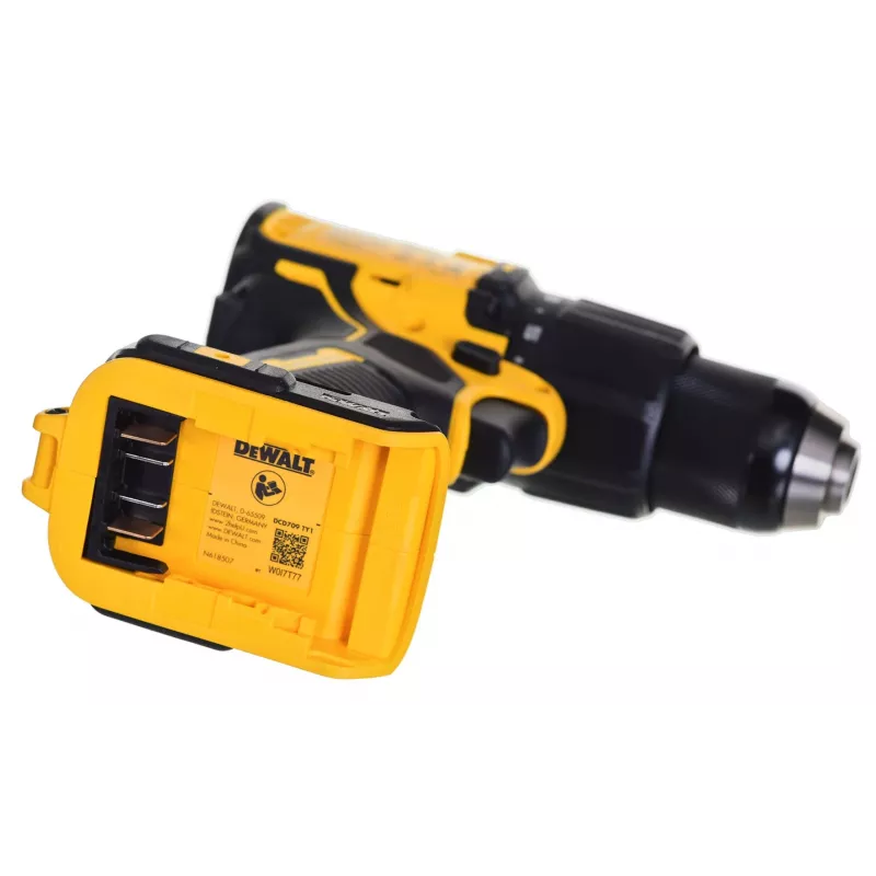 Dewalt DCD709D2T löökmutterkeeraja koos aku ja laadijaga