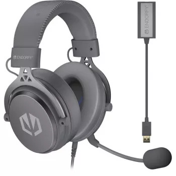VIRO Plus USB Alt Gray, mängupeakomplekt tumehall, USB-A, 3,5 mm pesa, 7.1-USB-helikaart
