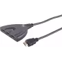 HDMI-lüliti ShiverPeaks 05-02007 3x1 4K60Hz — 3 sisendit 1 väljundile, UHD 3840x2160@60Hz