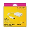 Video kaabliadapter DeLOCK 63937 USB USB-C -> HDMI 0,1 m valge