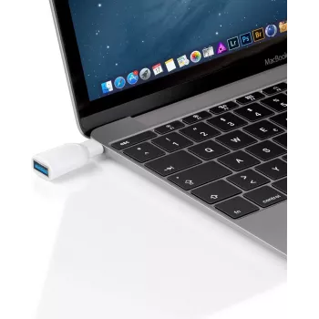 Wentronic Goobay USB-C™ adapter - USB 3.0 A-pesa, valge - USB-C™ ja USB-A seadmete ühendamiseks (66262)