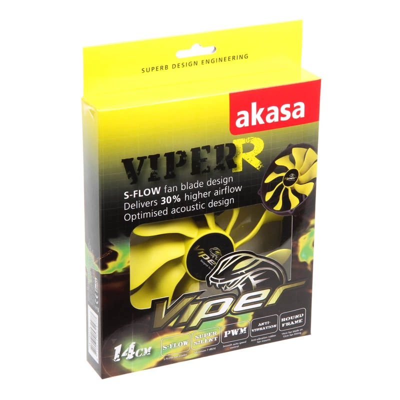 Ventilaator Akasa Viper R 14cm