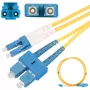 Fiiberoptiline patch-kaabel Extralink EX.3630, 0,5 m, G.657.A1, SC-LC, FTTH, dupleks, kollane