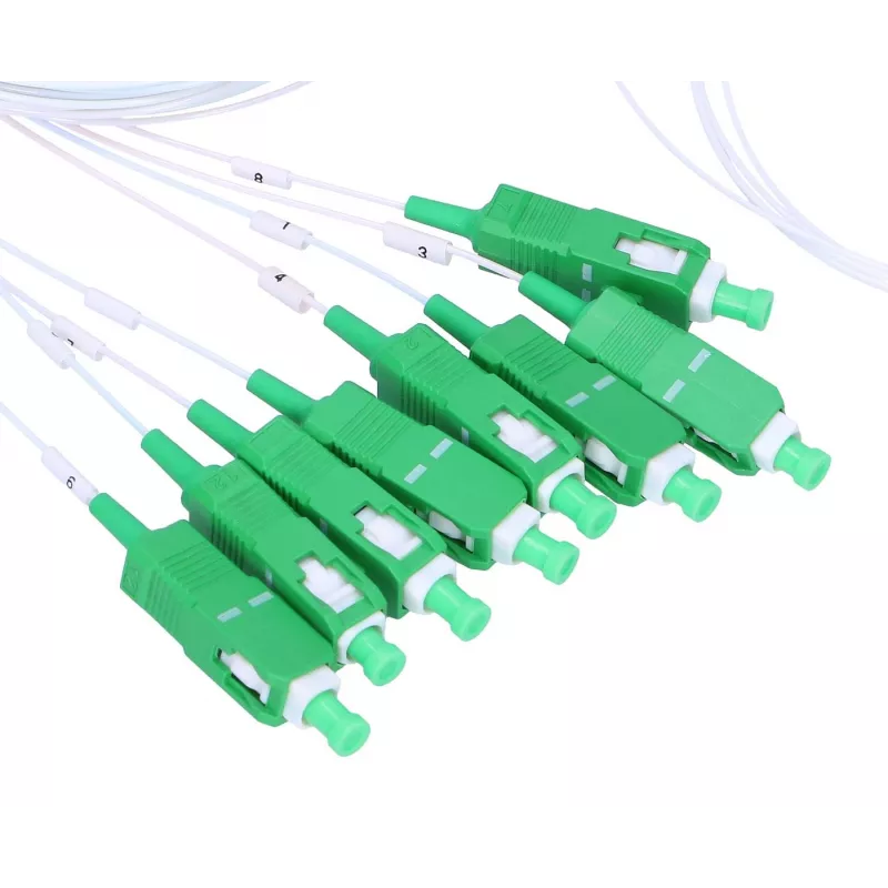 Extralink 1:8 PLC SC/APC jaotur, 900um, 1m