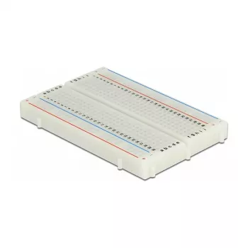 Makettplaat DELOCK 18315 — valge plastik, 54 × 84 × 9 mm