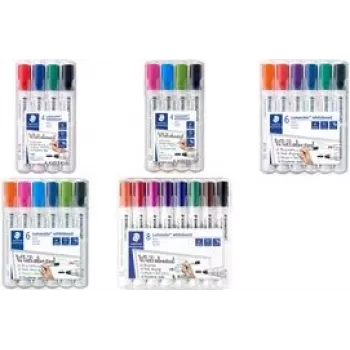 Marker Staedtler Lumocolor 351 ümarotsaga must helesinine heleroheline roosa