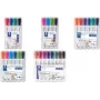 Marker Staedtler Lumocolor 351 ümarotsaga must helesinine heleroheline roosa