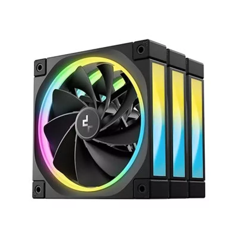 DeepCool FL12R 120mm ARGB korpusventilaatorid 3-pakk must