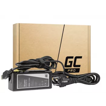 Toiteadapter roheline Cell AD38AP 65W Lenovo sülearvutitele, 20V 3,25A, 1,2 m kaabel, must