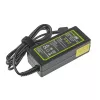 Toiteadapter roheline Cell AD38AP 65W Lenovo sülearvutitele, 20V 3,25A, 1,2 m kaabel, must