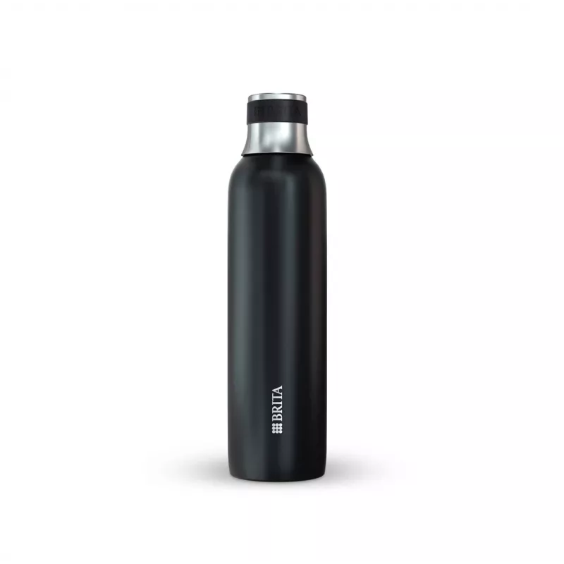 BRITA karboniseerimispudel 650 ml, roostevaba teras, must, nõudepesumasinakindel