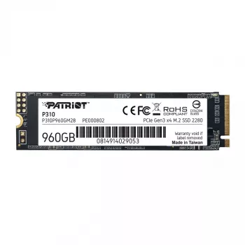 SSD-draiv Patriot Memory 960GB M.2 PCI Express 4.0 NVMe P310P960GM28