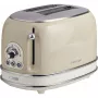 Ariete 155 Design 2 Slice Röstija võileivakorvidega, 6 röstimisastet, 810 W, roostevabast terasest korpus, eemaldatav purukauss, pastellbeež