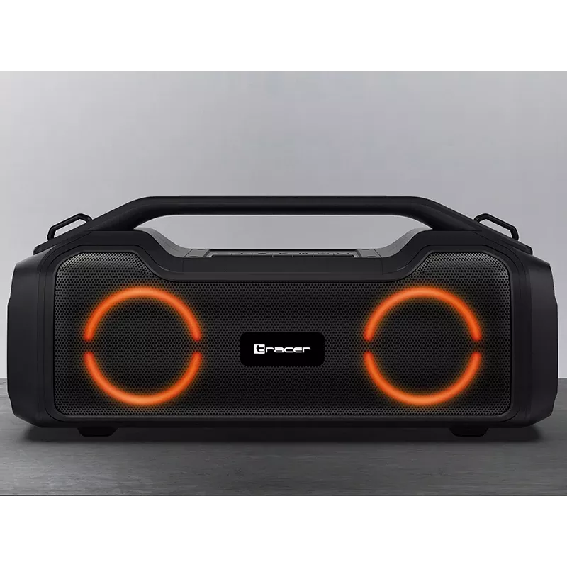 Stereo portable speaker TRACER BigBoy TWS Bluetooth 40W RMS, Bluetooth 5.3, 12h battery, Must