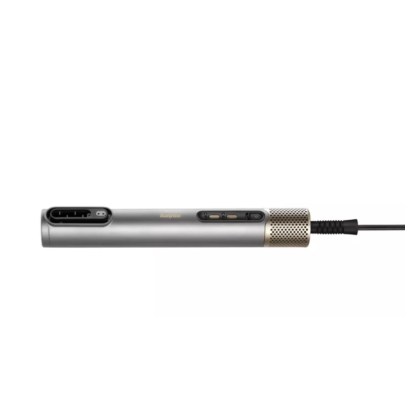 Juuksekujunduskomplekt BABYLISS AS6555E — Airflow tehnoloogia, 4 kuumutusastet, 2,5 m juhe, Hõbedane/Kuldne