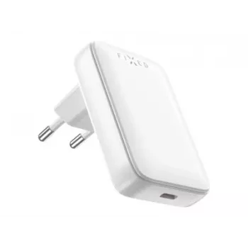 FIXED Slim USB-C reisilaadija, GaN, PD tugi, 30W, Valge | Fixed