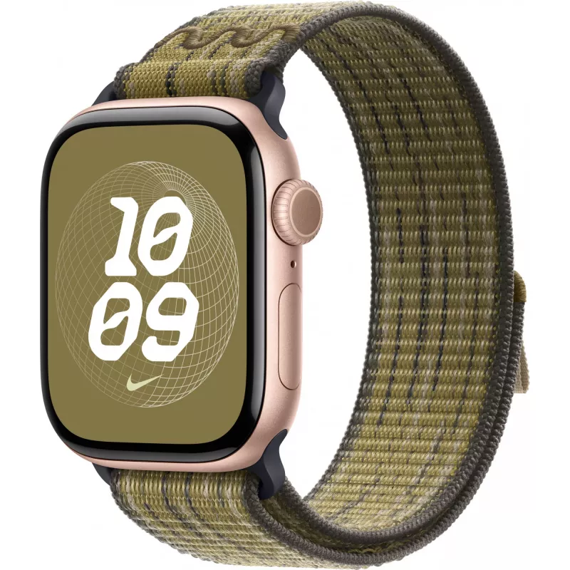 Apple 42mm roheline/hall Nike Sport Loop nutikella rihm