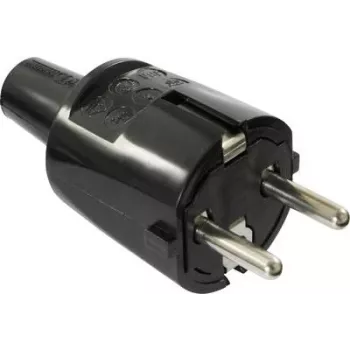AS SCHWABE PVC-pistik 16A, 250V töökindel versioon must (62222)