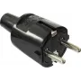 AS SCHWABE PVC-pistik 16A, 250V töökindel versioon must (62222)