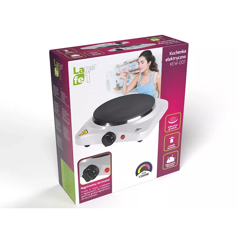 MAS24 Single Plate Electric Cooker Lafe Kew 001 1500W