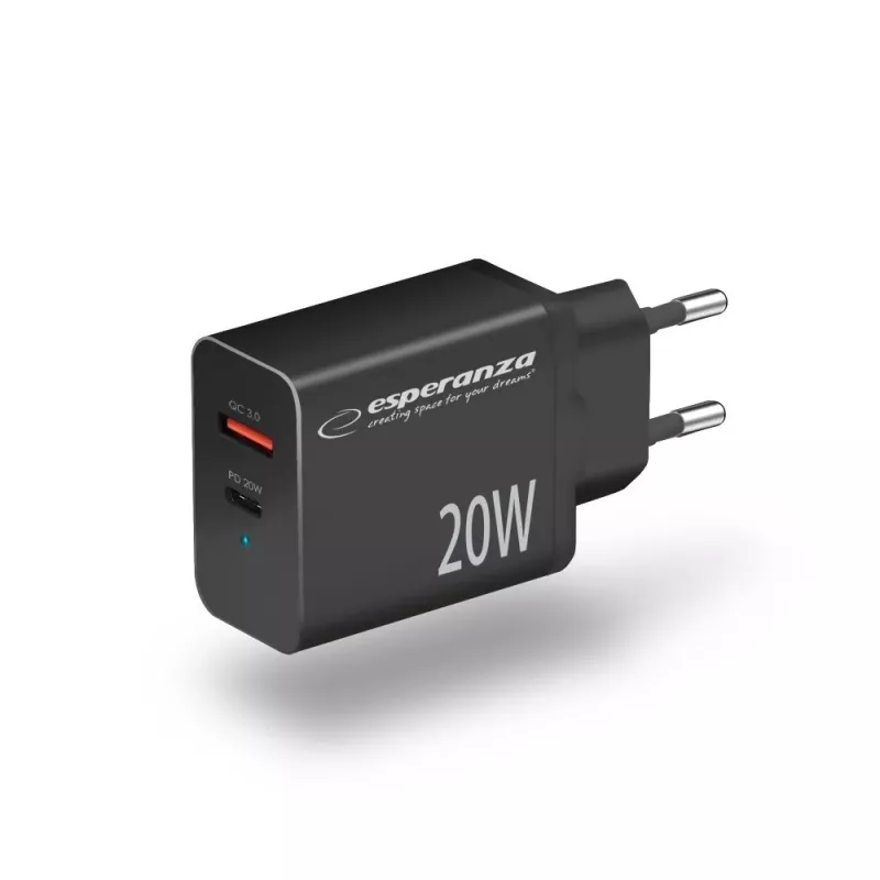 Esperanza EZC105K võrgulaadija 20W Must