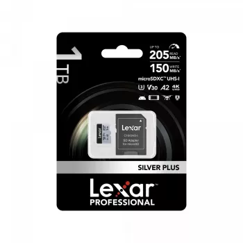Välkmälu Lexar 1TB UHS-I MicroSDXC SILVER PLUS