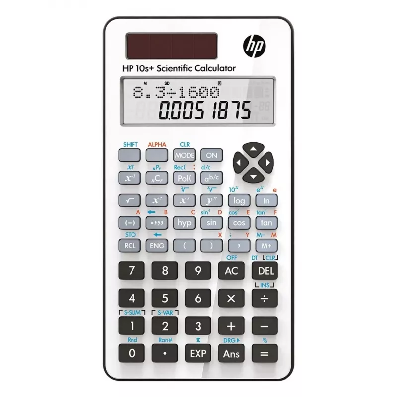 Teaduslik kalkulaator HP 10s+ — 240 funktsiooni, 2-realise ekraaniga