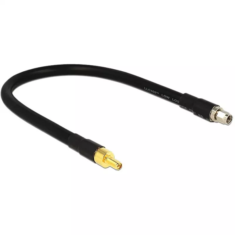 Koaksiaalkaabel DeLOCK 0,4 m RP-SMA/RP-SMA