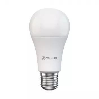 Smart WiFi pirn Tellur TLL331331 9W valge sooja valge hämardatav — reguleeritav sooja valge valgus, Wi‑Fi juhtimine