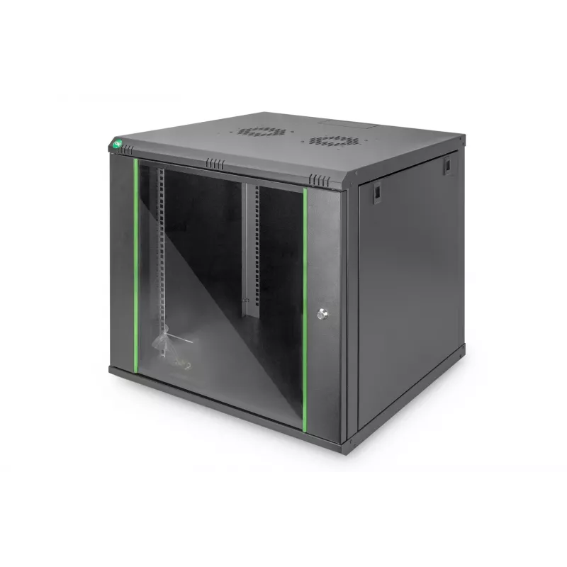 Seinale paigaldatav riiul Digitus DN-19 09U-6/6-EC-SW