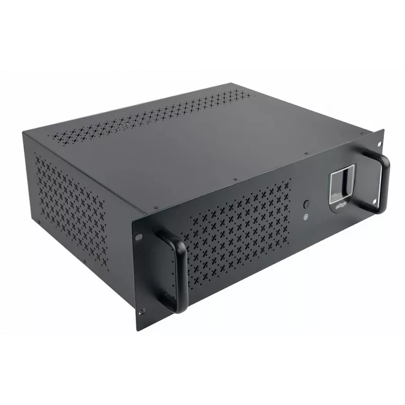 Gembird - Racki UPS 19'' 3.4U 1500VA, 4x IEC 230V väljund, IEC14 sisend, RJ11, USB, LCD Line-Interactive 1.5 kVA 900 W 4 pistikupesa