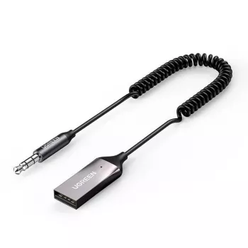 Audio receiver UGREEN CM309 Bluetooth 5.0 USB with 3.5 mm AUX jack, must, 20–20000 Hz