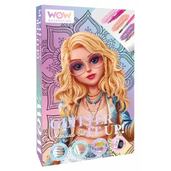 Creative painting set Kids Euroswan WOW00084 — Mandala glitter kit for kids
