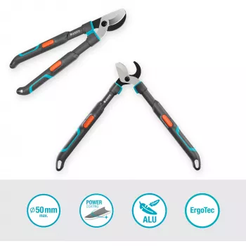 Gardena käärlõikurid TeleCut Pro S hall/türkiissinine 52 cm – 67 cm (12040-88)