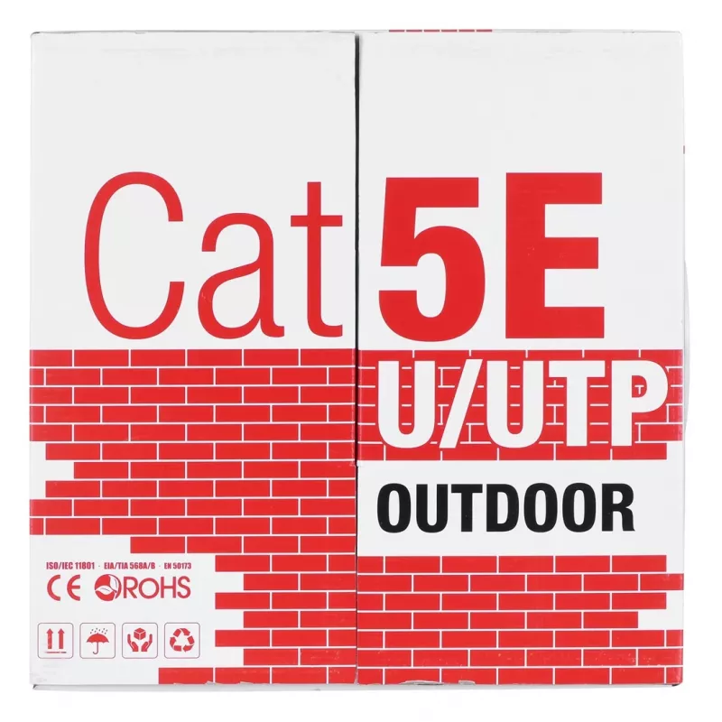 Alantec KIU5OUTS305Q võrgukaabel Must 305 M Cat5e U/UTP (UTP) (KIU5OUTS305Q)