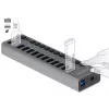 DeLOCK väline USB 5 Gbps jaotur 13 pordiga + lüliti, USB 3.2 Gen 1 (3.1 Gen 1) Type-B, USB 3.2 Gen 1 (3.1 Gen 1) Type-A, 5000 Mbit/s, hall, alumiinium, 1 m