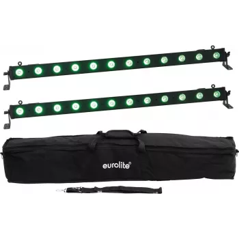 EUROLITE 20000663 LED-ribakomplekt, 2x 12 QCL RGB UV – lavavalgustusribad