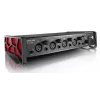 Heliliides Tascam US-4X4HR – 4x XLR combo, 4 analoogväljundit, 56 dB mikrofoni eelvõimendus, 192 kHz, USB 2.0, lauaarvuti, must
