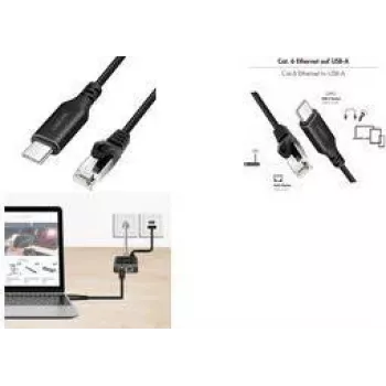 LogiLink CU0417 - võrguadapteri kaabel USB 3.2 USB-C Gigabit Ethernet 15 m - võrgukaart - 1 000 Mbps (CU0417)