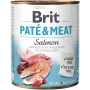 Märg koeratoit Brit Paté & Meat lõhega 800 g – täisväärtuslik konserveeritud täiskasvanud koeratoit, kanamaitsega, teraviljavaba, 75% niiskust