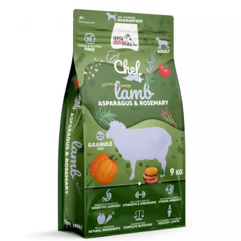 SYTA MICHA Chef Lamb, spargel ja rosmariin - kuiv koeratoit - 9kg