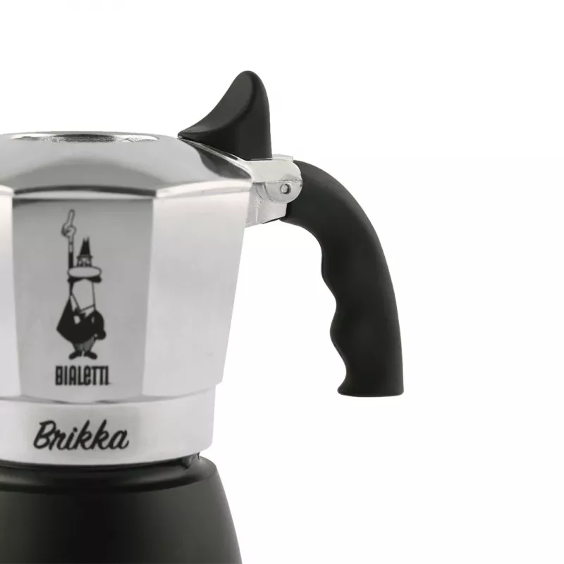 Bialetti Brikka Moka pott 0,1 L Must, Roostevaba teras