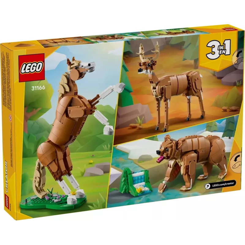 Ehitusmänguasi LEGO Creator 3-in-1 Magnificent Steed 31166 — 685 osa, alates 9. eluaastast, mudeli suurus 80×240×230 mm