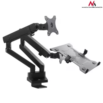 Monitor and Laptop Dual Desk Mount MACLEAN MC-813 for 17–32 inch screens, VESA 75x75/100x100