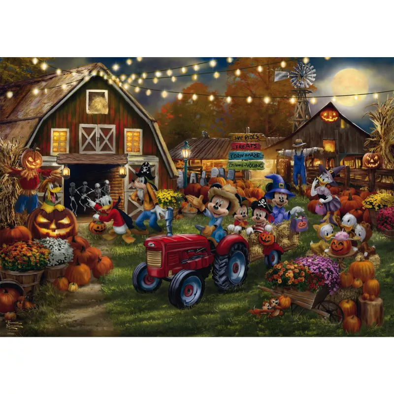 Pusle, schmidt spiele Thomas Kinkade Studios Disney Mickey & Minnie Pumpkin Festival, 1000 tükki